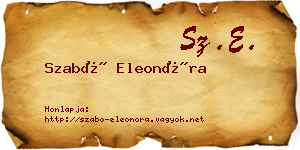 Szabó Eleonóra névjegykártya